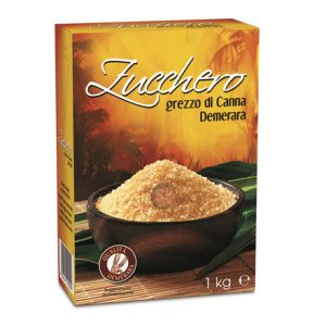 Zucchero grezzo di canna Demerara – astuccio da un kg