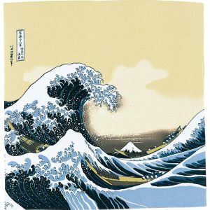 Furoshiki Ukiyo-e Hokusai “La grande onda” 68cm